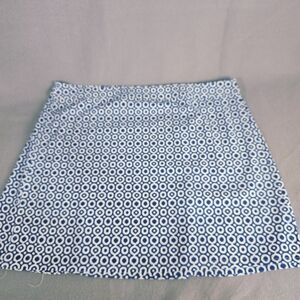 Rip Skirt Blue And White Geometric Patterned Wrap Skirt Size XXL